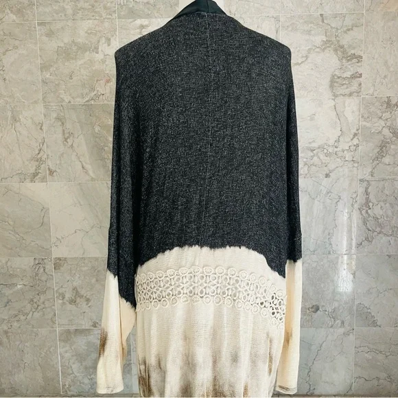 T Party Open Front Crochet Cardigan - Picture 5 of 7